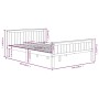 Estructura de cama madera maciza pino marrón oscuro 160x200 cm de vidaXL, Camas y somieres - Ref: Foro24-322199, Precio: 139,...