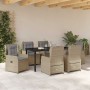 Conjunto de Comedor de Jardín 7 pcs Beige y Gris Claro en Sillas de jardín | Comprar online en Foru.es