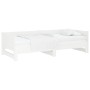 Sofá cama extraíble madera maciza de pino blanco 2x(80x200) cm de vidaXL, Camas y somieres - Ref: Foro24-820258, Precio: 210,...