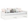 Sofá cama extraíble madera maciza de pino blanco 2x(80x200) cm de vidaXL, Camas y somieres - Ref: Foro24-820258, Precio: 210,...