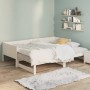 Sofá cama extraíble madera maciza de pino blanco 2x(80x200) cm de vidaXL, Camas y somieres - Ref: Foro24-820258, Precio: 210,...