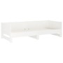 Sofá cama extraíble madera maciza de pino blanco 2x(80x200) cm de vidaXL, Camas y somieres - Ref: Foro24-820258, Precio: 210,...