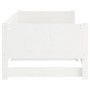 Sofá cama extraíble madera maciza de pino blanco 2x(80x200) cm de vidaXL, Camas y somieres - Ref: Foro24-820258, Precio: 210,...