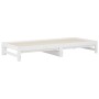 Sofá cama extraíble madera maciza de pino blanco 2x(90x200) cm de vidaXL, Camas y somieres - Ref: Foro24-3108318, Precio: 151...