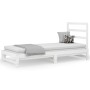 Sofá cama extraíble madera maciza de pino blanco 2x(90x200) cm de vidaXL, Camas y somieres - Ref: Foro24-3108303, Precio: 147...