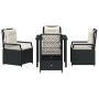 Conjunto de Comedor de Jardín 5 pcs Negro ratán sintético en Sillas de jardín | Comprar online en Foru.es