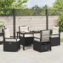 Conjunto de Comedor de Jardín 5 pcs Negro ratán sintético en Sillas de jardín | Comprar online en Foru.es