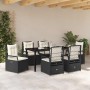 Conjunto de Comedor de Jardín 7 pcs Negro ratán sintético en Sillas de jardín | Comprar online en Foru.es