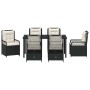 Conjunto de Comedor de Jardín 7 pcs Negro ratán sintético en Sillas de jardín | Comprar online en Foru.es