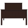 Estructura de cama madera maciza de pino marrón oscuro 90x200cm de vidaXL, Camas y somieres - Ref: Foro24-322195, Precio: 135...
