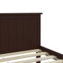 Estructura de cama madera maciza de pino marrón oscuro 90x200cm de vidaXL, Camas y somieres - Ref: Foro24-322195, Precio: 135...