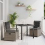 Conjunto de Comedor de Jardín 3 pcs Gris ratán sintético en Sillas de jardín | Comprar online en Foru.es