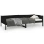 Sofá cama madera maciza de pino negro 90x190 cm de vidaXL, Camas y somieres - Ref: Foro24-820251, Precio: 122,31 €, Descuento: %