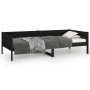 Sofá cama madera maciza de pino negro 90x190 cm de vidaXL, Camas y somieres - Ref: Foro24-820251, Precio: 123,37 €, Descuento: %