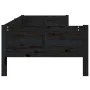Sofá cama madera maciza de pino negro 90x190 cm de vidaXL, Camas y somieres - Ref: Foro24-820251, Precio: 122,31 €, Descuento: %