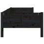 Sofá cama madera maciza de pino negro 90x190 cm de vidaXL, Camas y somieres - Ref: Foro24-820251, Precio: 123,37 €, Descuento: %