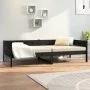 Sofá cama madera maciza de pino negro 90x190 cm de vidaXL, Camas y somieres - Ref: Foro24-820251, Precio: 122,31 €, Descuento: %