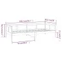Sofá cama madera maciza de pino negro 90x190 cm de vidaXL, Camas y somieres - Ref: Foro24-820251, Precio: 122,31 €, Descuento: %