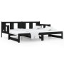 Sofá cama extraíble madera maciza de pino negro 2x(80x200) cm de vidaXL, Camas y somieres - Ref: Foro24-820291, Precio: 182,8...