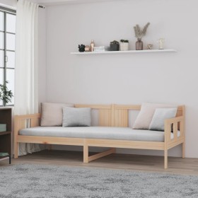 Sofá cama madera maciza de pino 90x190 cm de vidaXL, Camas y somieres - Ref: Foro24-820277, Precio: 112,46 €, Descuento: %