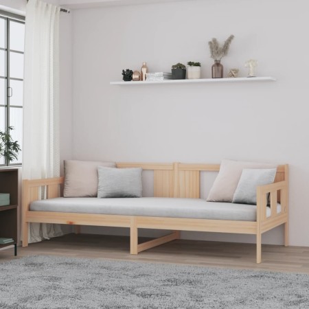Sofá cama madera maciza de pino 90x190 cm de vidaXL, Camas y somieres - Ref: Foro24-820277, Precio: 112,46 €, Descuento: %