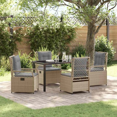 Conjunto de Comedor de Jardín 5 pcs Beige y Gris Claro en Sillas de jardín | Comprar online en Foru.es