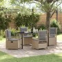 Conjunto de Comedor de Jardín 5 pcs Beige y Gris Claro en Sillas de jardín | Comprar online en Foru.es