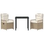 Conjunto de Comedor de Jardín 3 pcs Beige y crema en Sillas de jardín | Comprar online en Foru.es