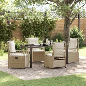 Conjunto de Comedor de Jardín 5 pcs Beige y crema en Sillas de jardín | Comprar online en Foru.es