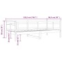 Sofá cama de madera maciza de pino marrón miel 90x190 cm de vidaXL, Camas y somieres - Ref: Foro24-820310, Precio: 106,55 €, ...