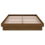 Estructura de cama doble madera maciza marrón miel 120x190 cm de vidaXL, Camas y somieres - Ref: Foro24-819945, Precio: 203,5...