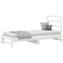 Sofá cama extraíble madera maciza de pino blanco 2x(90x190) cm de vidaXL, Camas y somieres - Ref: Foro24-3108313, Precio: 159...
