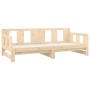 Sofá cama extraíble madera maciza de pino 2x(90x190) cm de vidaXL, Camas y somieres - Ref: Foro24-820292, Precio: 162,56 €, D...