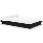 Estructura de cama madera maciza negra 120x190 cm de vidaXL, Camas y somieres - Ref: Foro24-819946, Precio: 109,37 €, Descuen...