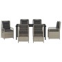 Conjunto de Comedor de Jardín 7 pcs Gris Claro ratán sintético en Sillas de jardín | Comprar online en Foru.es