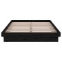 Estructura de cama madera maciza negra 120x190 cm de vidaXL, Camas y somieres - Ref: Foro24-819946, Precio: 109,37 €, Descuen...