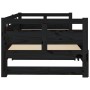 Sofá cama extraíble madera maciza de pino negro 2x(90x190) cm de vidaXL, Camas y somieres - Ref: Foro24-820326, Precio: 187,3...