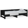 Sofá cama extraíble madera maciza de pino negro 2x(90x190) cm de vidaXL, Camas y somieres - Ref: Foro24-820266, Precio: 194,0...
