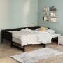 Sofá cama extraíble madera maciza de pino negro 2x(90x190) cm de vidaXL, Camas y somieres - Ref: Foro24-820266, Precio: 194,0...