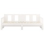 Sofá cama extraíble madera maciza de pino blanco 2x(90x200) cm de vidaXL, Camas y somieres - Ref: Foro24-820283, Precio: 191,...