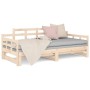 Sofá cama extraíble madera maciza de pino 2x(80x200) cm de vidaXL, Camas y somieres - Ref: Foro24-820347, Precio: 156,96 €, D...