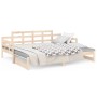 Sofá cama extraíble madera maciza de pino 2x(80x200) cm de vidaXL, Camas y somieres - Ref: Foro24-820347, Precio: 156,96 €, D...