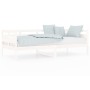 Sofá cama madera maciza de pino blanco 90x200 cm de vidaXL, Camas y somieres - Ref: Foro24-820298, Precio: 117,81 €, Descuent...