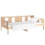 Sofá cama de madera maciza de pino 90x200 cm de vidaXL, Camas y somieres - Ref: Foro24-820267, Precio: 110,35 €, Descuento: %