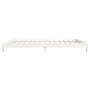 Cama apilable de madera pino maciza blanca 100x200 cm de vidaXL, Camas y somieres - Ref: Foro24-820388, Precio: 125,69 €, Des...