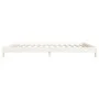 Cama apilable de madera pino maciza blanca 100x200 cm de vidaXL, Camas y somieres - Ref: Foro24-820388, Precio: 123,70 €, Des...