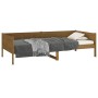 Sofá cama de madera maciza de pino marrón miel 90x190 cm de vidaXL, Camas y somieres - Ref: Foro24-820250, Precio: 130,75 €, ...