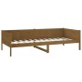 Sofá cama de madera maciza de pino marrón miel 90x190 cm de vidaXL, Camas y somieres - Ref: Foro24-820250, Precio: 130,75 €, ...