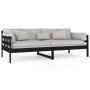 Sofá cama madera maciza de pino negro 90x200 cm de vidaXL, Camas y somieres - Ref: Foro24-820361, Precio: 127,78 €, Descuento: %
