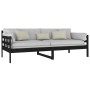 Sofá cama madera maciza de pino negro 90x200 cm de vidaXL, Camas y somieres - Ref: Foro24-820361, Precio: 127,78 €, Descuento: %